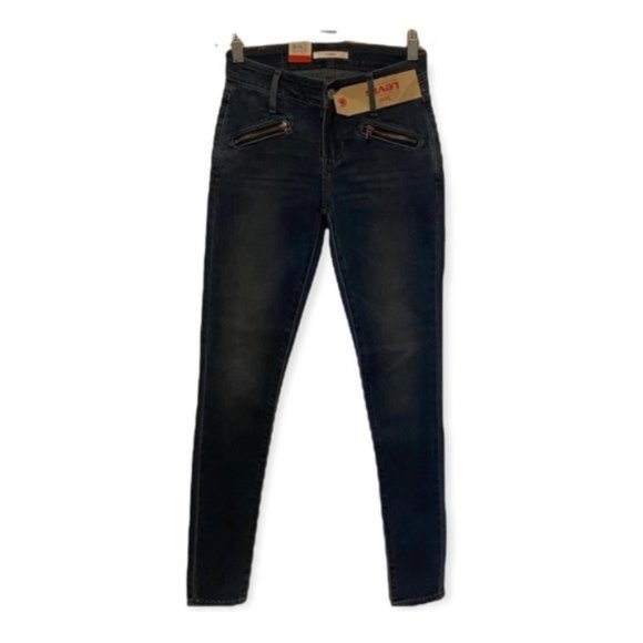 NWT Levi’s 711 Mid Rise Signature Skinny Zipper Pocket Jeans Size 24 - Picture 1 of 16